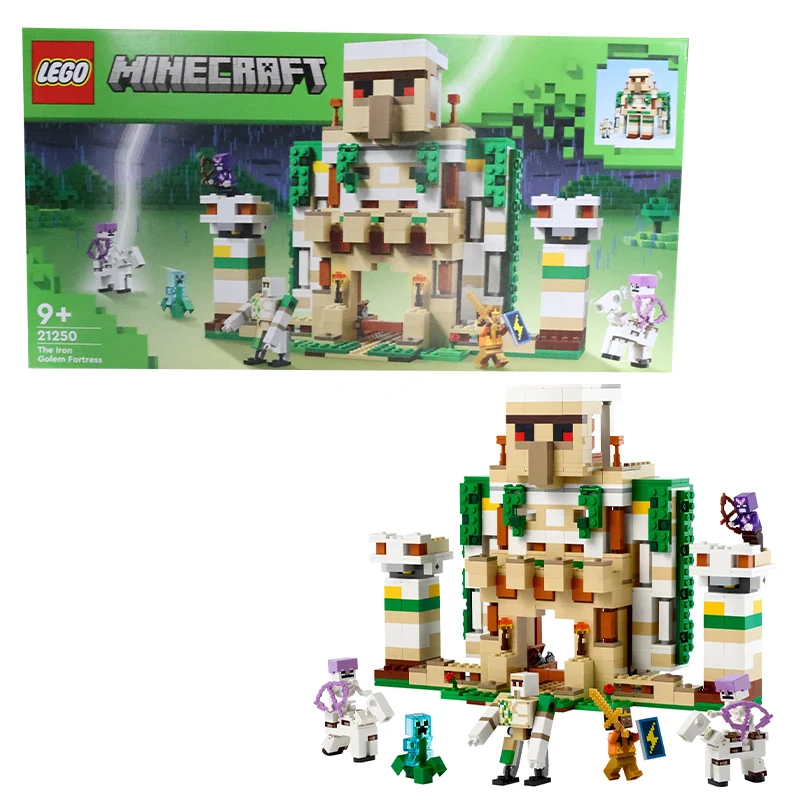 LEGO 21250 Minecraft The Iron Golem Fortress Building Toy Set