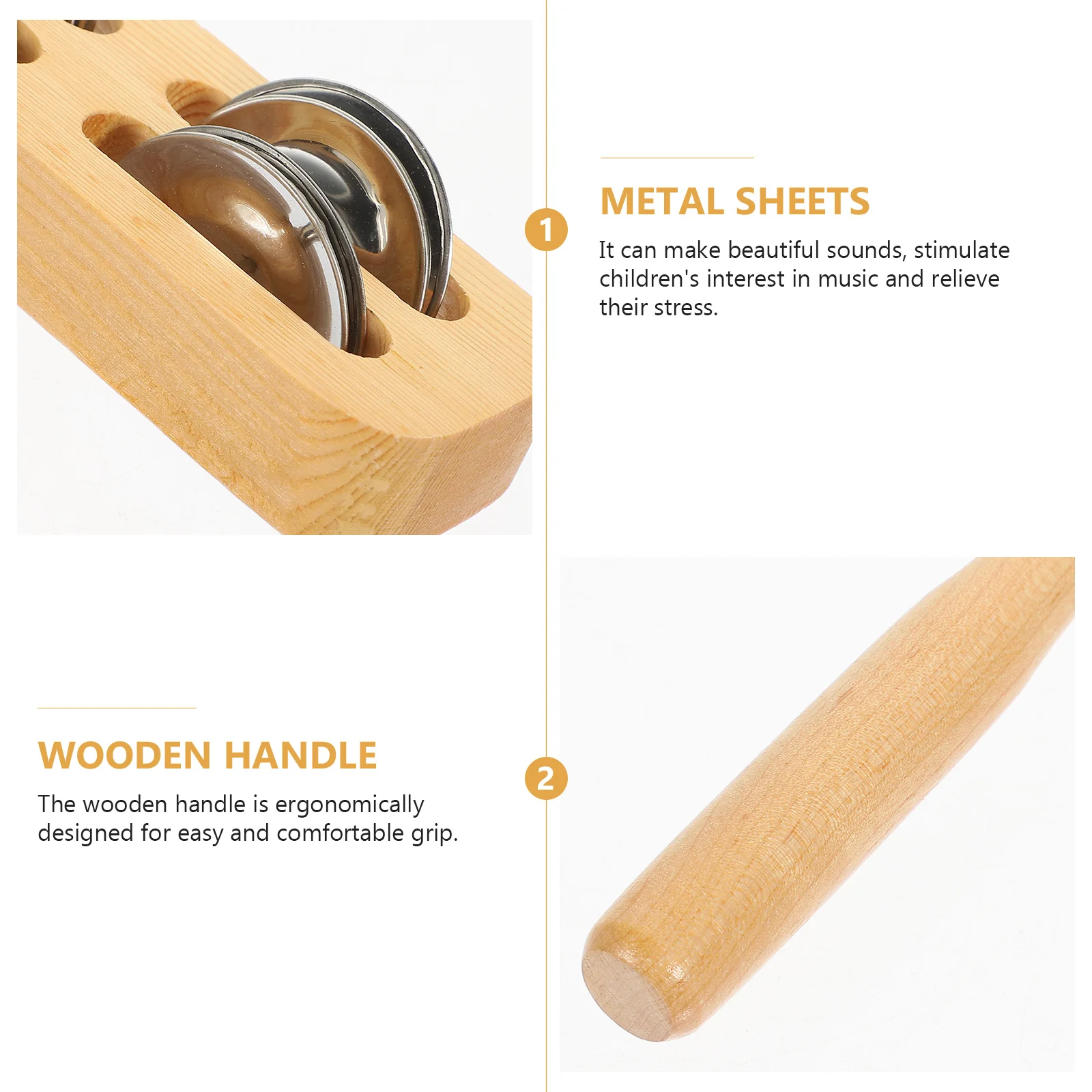 2 pçs criança brinquedo musical instrumentos pré-escolares pandeiro do bebê criança percussão crianças pandeiros