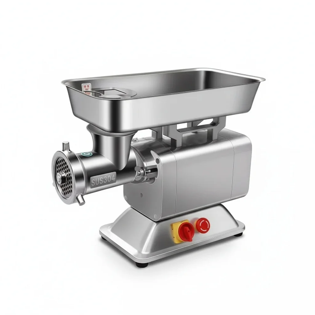 Electric Meat Grinder, 180kg/h Commercial Meat Mincer, Table Top Automatic Meat Grinding Machine for Fresh Meat, ISO Standard