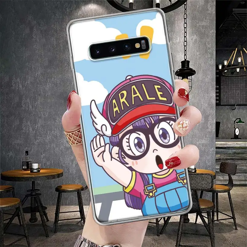 Dr Slump Arale Anime Phone Case For Samsung Galaxy S21 S20 FE S22 S23 S24 Ultra S10 Plus S9 + S8 S10E Soft Cover Shell Coque