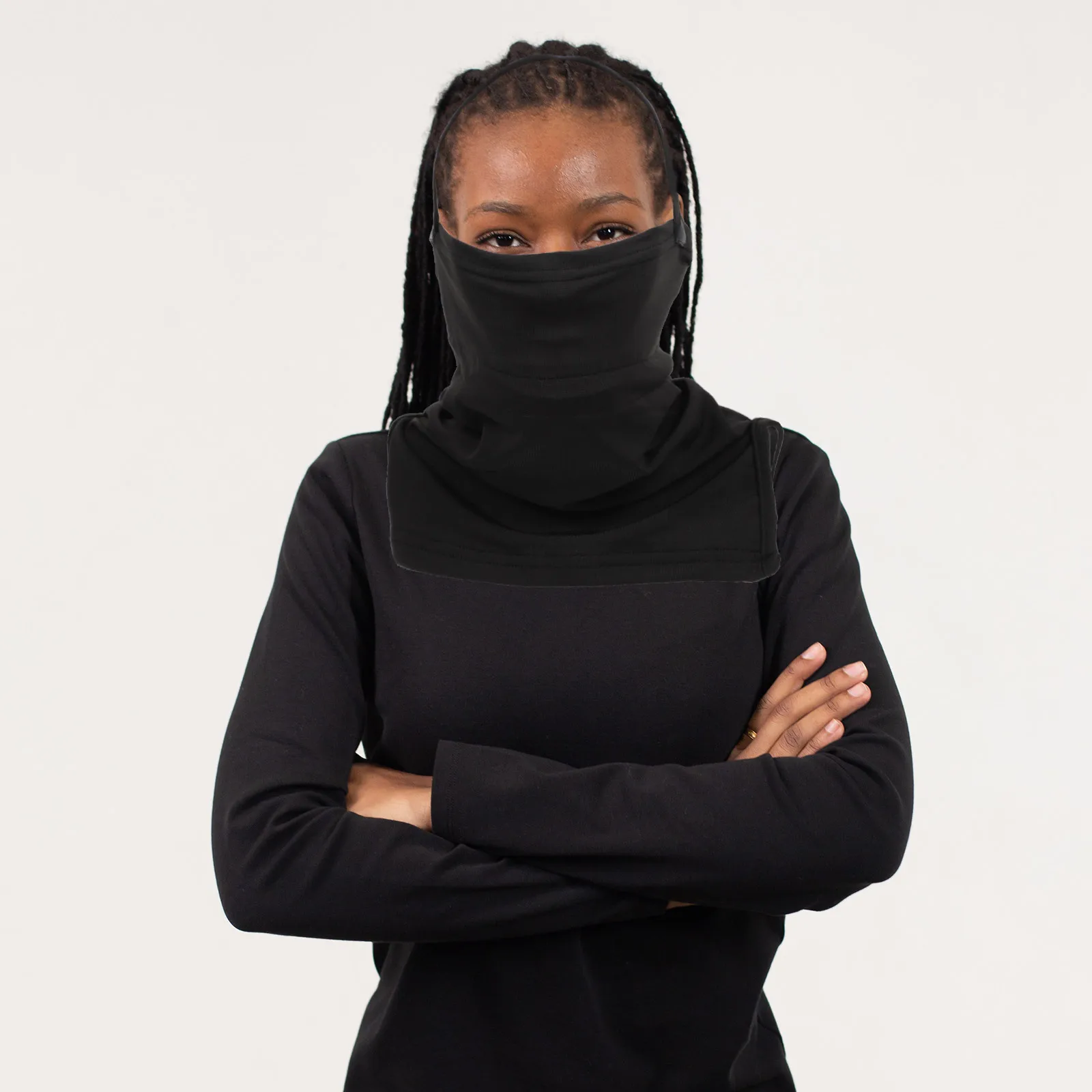 

1Pcs Winter Face Mask Hooded Design No Pilling Warm Face Cover for Skiing Snowboarding Motorcycling Outdoor Activities