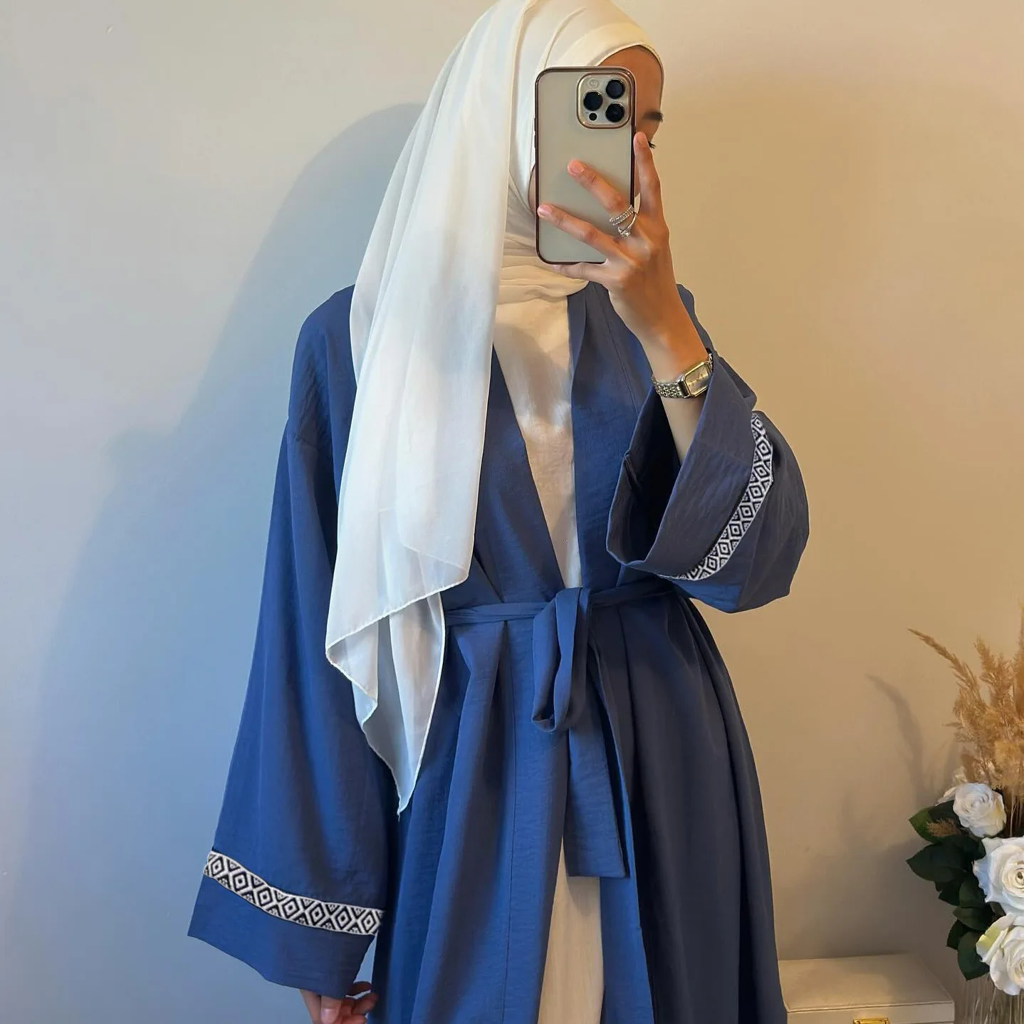 

Ramadan Dubai Abaya Kimono Cardigan Women Hijab Dress Muslim Sets Eid Kebaya Caftan Marocain Femme Robe Islam Jalabiya Outfits