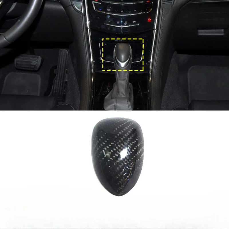 

For Cadillac ATSL/XT5 True Real Dry Carbon Fiber Central Control Head Cover Interior Decoration Modification Accessories
