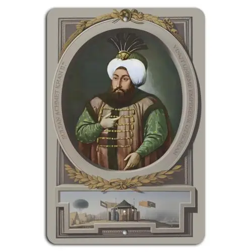 h1, Majestic Sultan Ahmed I: Элегантность Османской империи - Алюминиевая жестяная вывеска