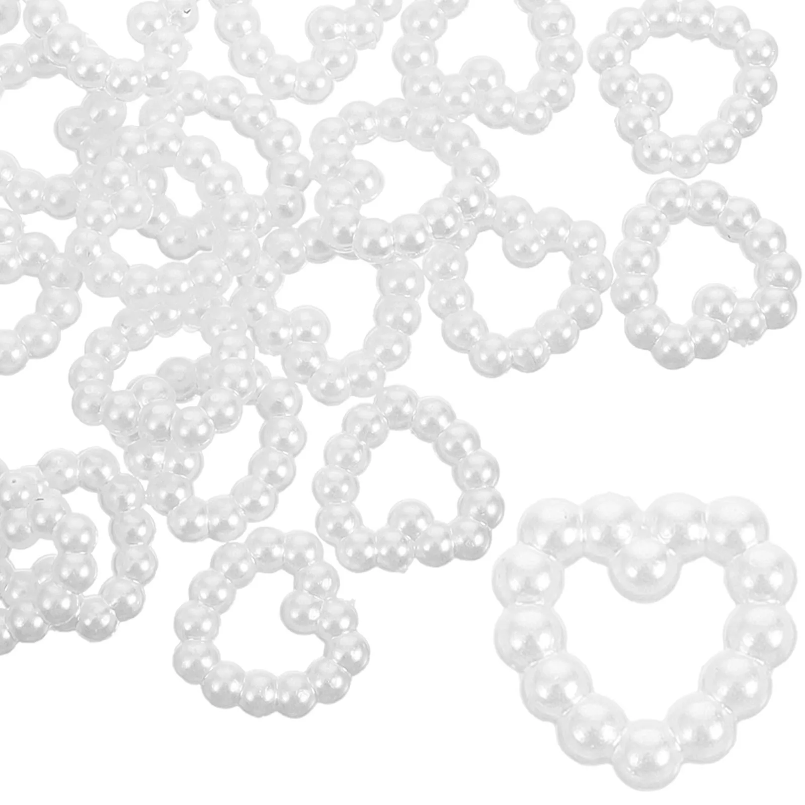 

50 pcs Heart Shaped Nail Charms 3D Decorative For Acrylic Manicure Diy Nail Art Decor Supplies Lightweight Fingernail Charms