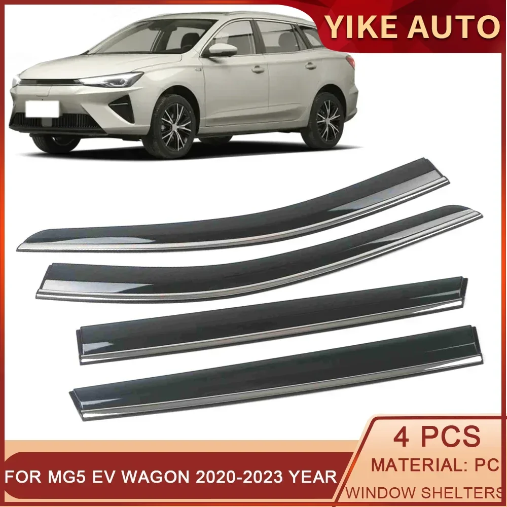 

For MG5 EV Wagon 2020-2023 Car Window Sun Rain Shade Visors Shield Shelter Protector Cover Sticker Exterior Accessories