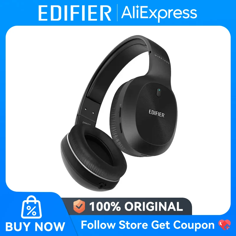 Edifier W800BT Plus Wireless Headphones Bluetooth 5.1 cVc8.0 Clear Voice Up to 55 hours playback Bluetooth Headsets Support aptX