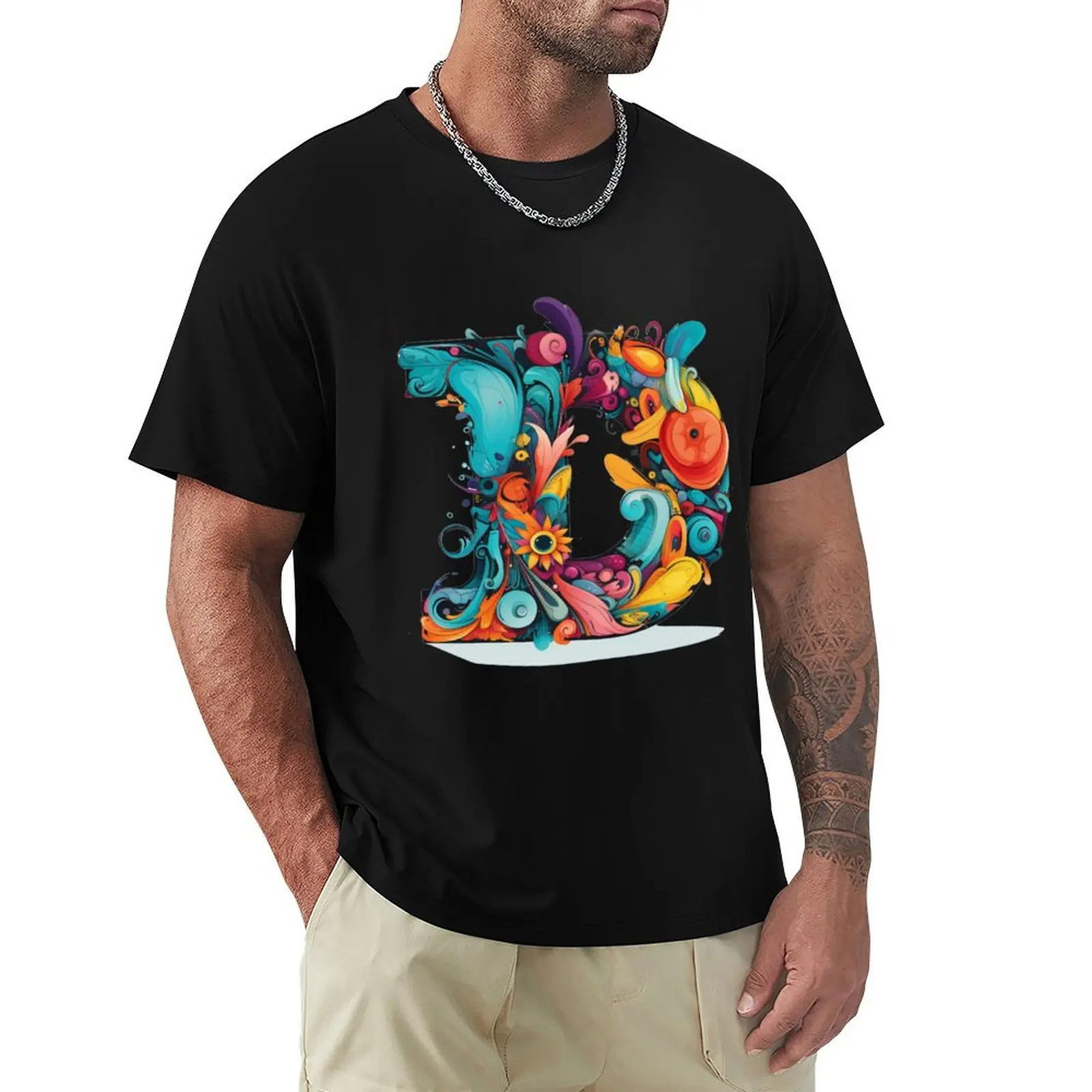 Monogram D Discord T-Shirt Quick Dry Sports Short Sleeve Tee