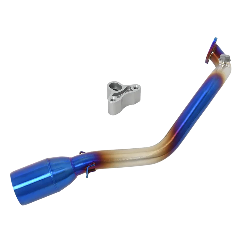 أنظمة عادم الدراجة النارية 51 مللي متر كاتم الصوت موتو إسكيب الجبهة الأوسط وصلة الأنابيب الانزلاق على ل KYMCO سباق S125 S150 S 125 150 #6
