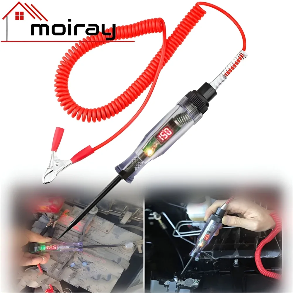 High Quality Auto Circuit Tester Truck Voltage Tester Circuit DC 6V 12V 24V Auto Circuit Tester Auto Diagnostic Probe Test Pen