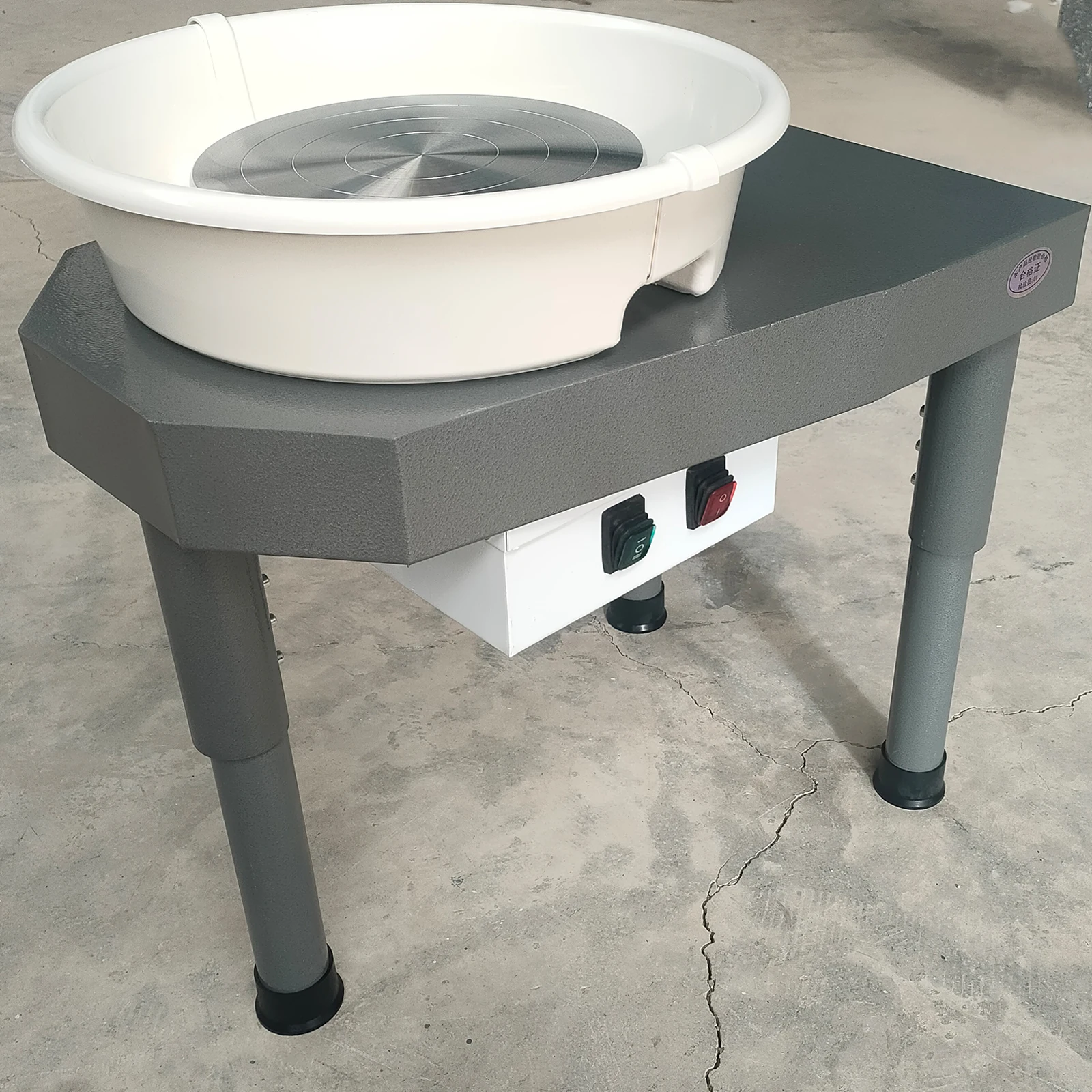 

450W 30cm Pottery Ceramic Wheel Machine Lift Legs Foot Pedal DIY Craft Forward Reverse Rotation