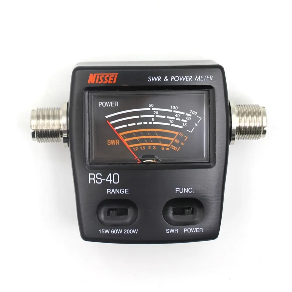 RS-40 SWR/Wattmeter NISSEI 125–525 MHz UHF/VHF M-Typ-Anschluss für TYT Kenwood Baofeng LED-Bildschirm Radio Power Counter