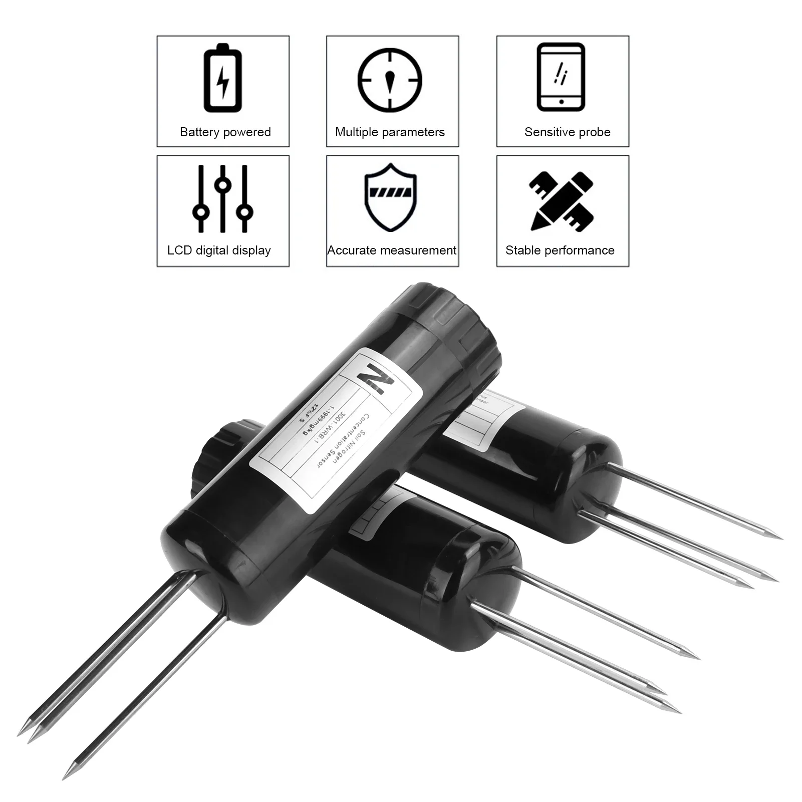 Soil Detector Soil Tester Nutrient Intelligent Fertilizer Detector Meter NPK Sensor Gardening Tool Soil NPK Sensor Soil Tester