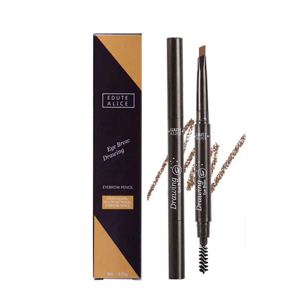 5 Colors Double Heads Eyebrow Pencil Natural Waterproof Dropshipping Brow Eye Brush With Pencil Eyebrow Lasting V6Q3