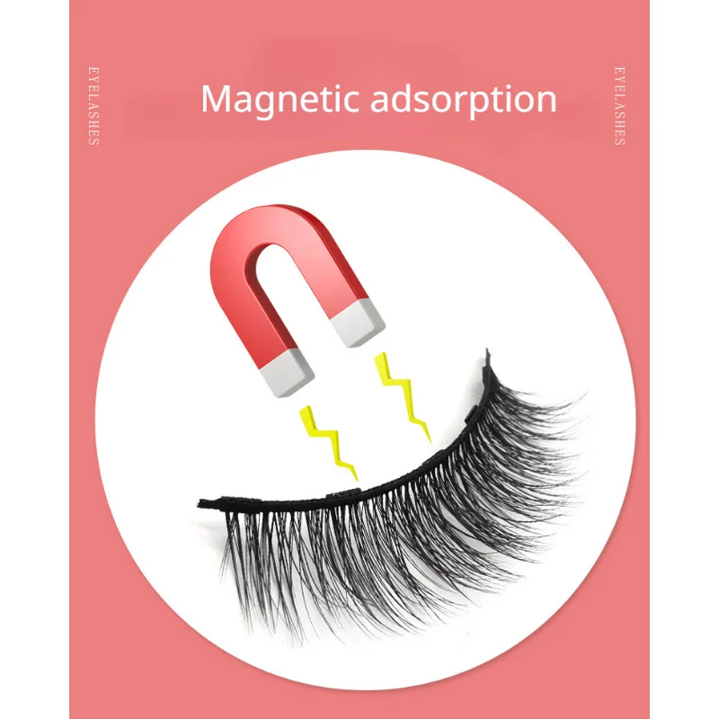 5 Pairs 5 Magnetic Eyelashes Eyeliner Tweezers Set 3D Mink Eyelashes Natural Artificial False Lashes