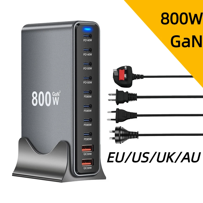 800w-gan-10-port-usb-c-desktop-charging-station-pd-qc-30-fast-charger-dock-for-laptop-tablet-for-iphone-16-15pro-samsung-xiaomi