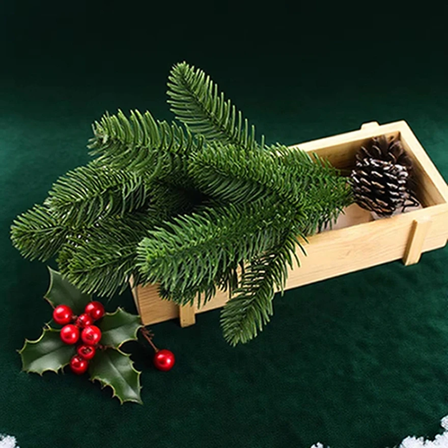

50Pcs Artificial Plant Pine Needle Home Living Room Outdoor Courtyard Decor Accessory Wedding Christmas Tree Hot Sale Craft Gift