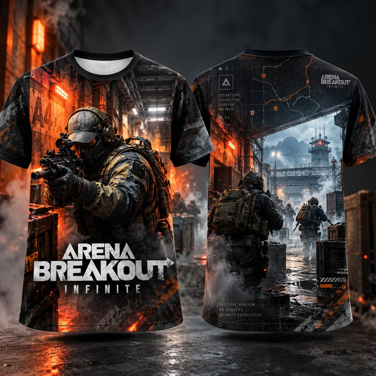 2026 New Arena Breakout Infinite T Shirt 3D All Over Print Tactical Extraction FPS Game Tee Men Unisex Short Sleeve Gamer Top