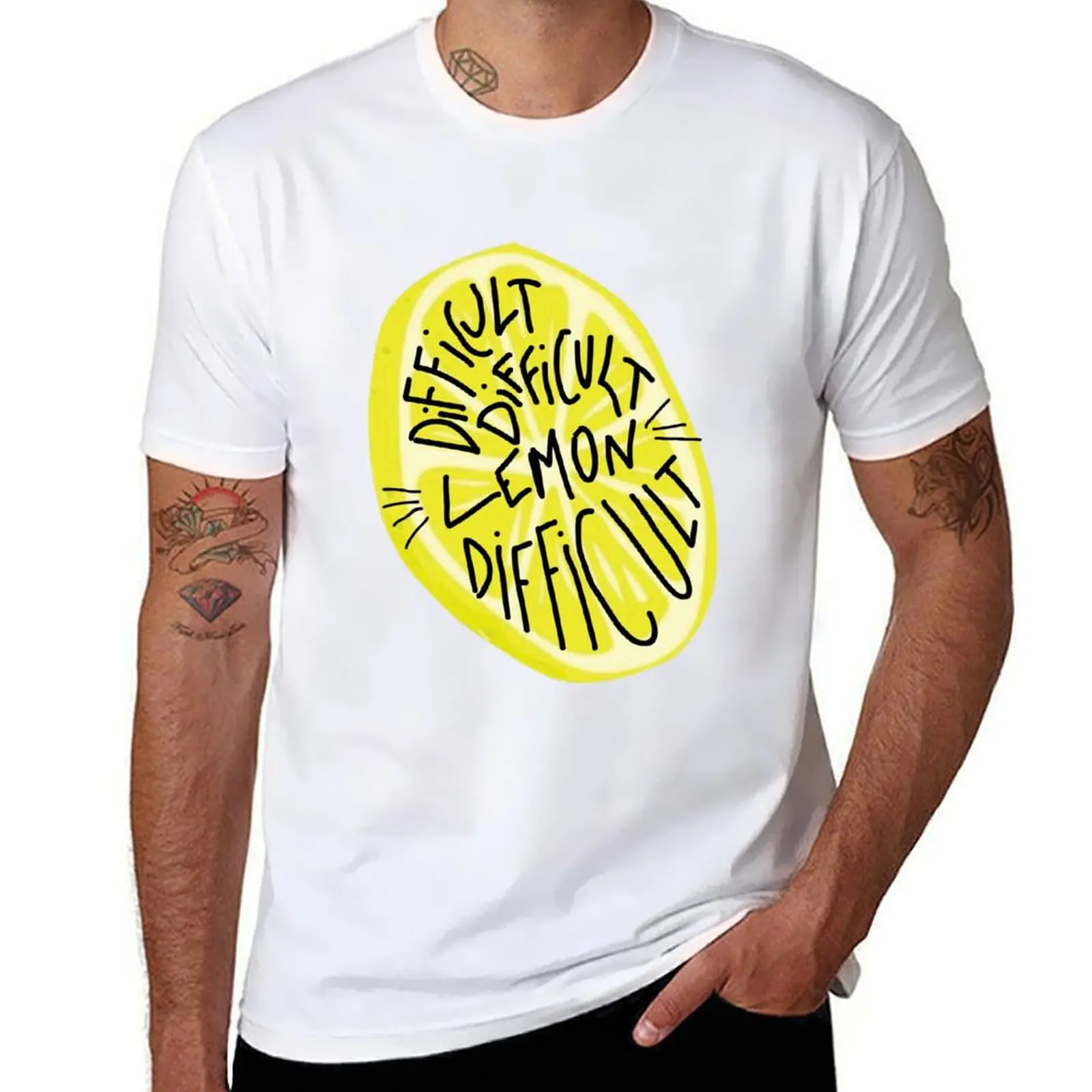 

t humor cotton Lemon Difficult man for pack T-Shirt Difficult shirts t dark shirts Difficult funny