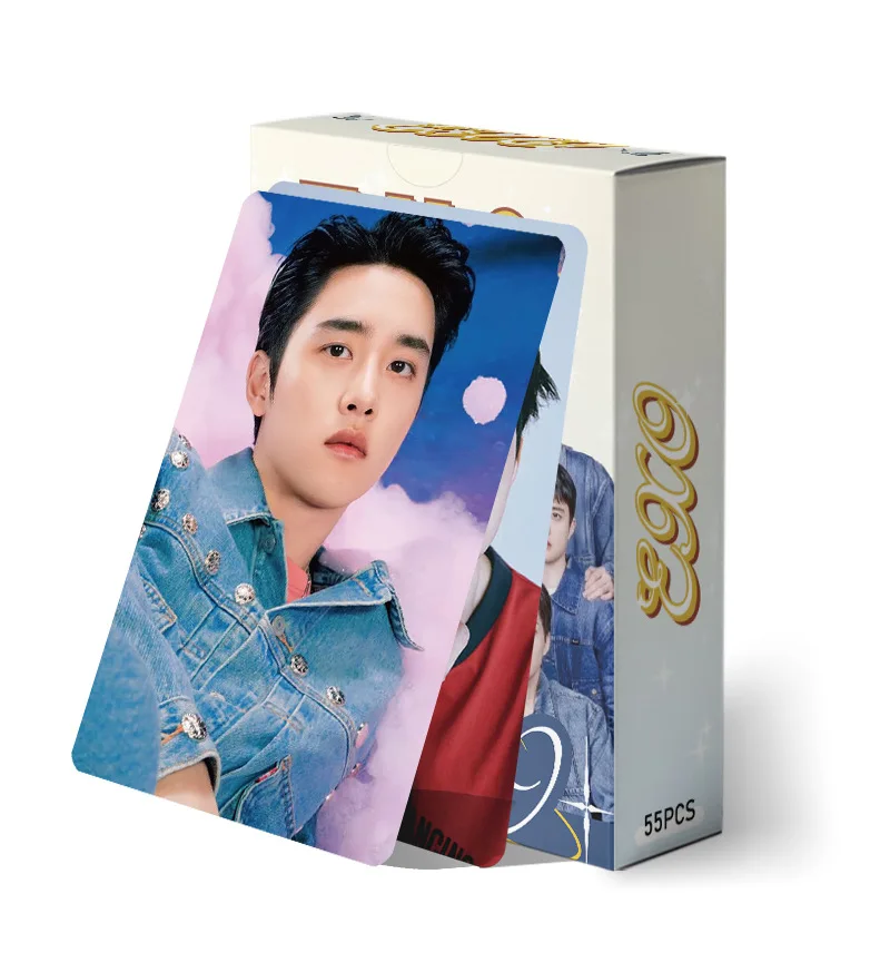 Imagem -05 - Impresso hd Photocards para Boy Idolnovo Álbum Fan Encontro: um Lomo Cards Baekhyun Sehun Kai Suho Chanyeol Chen Presentes para Fãs 55 Pcs por Conjunto Fãs