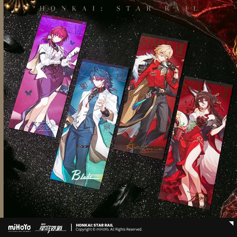 [Genuine] miHoYo Game Honkai Star Rail Train Journey Series Laser Ticket Blade Fugue Kafka Anime Ornament Cosplay Halloween Gift