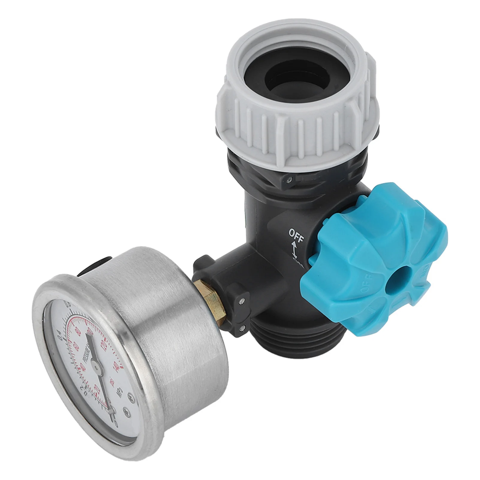 Pressure Reducer G3/4in  Water Pressure Regulator Valve with Pressure Gauge Greenhouse Garden Irrigation Controller