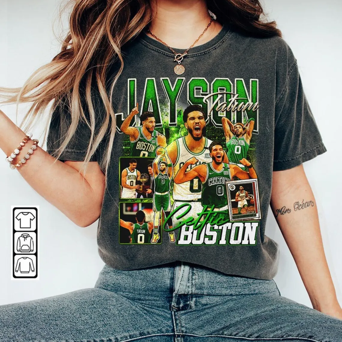 Jayson Tatum Boston Basketball Shirt Celtics Basketball Shirt Christmas Gift Unisex Basketball 90s Vintage Fan Gift 0910PTTH