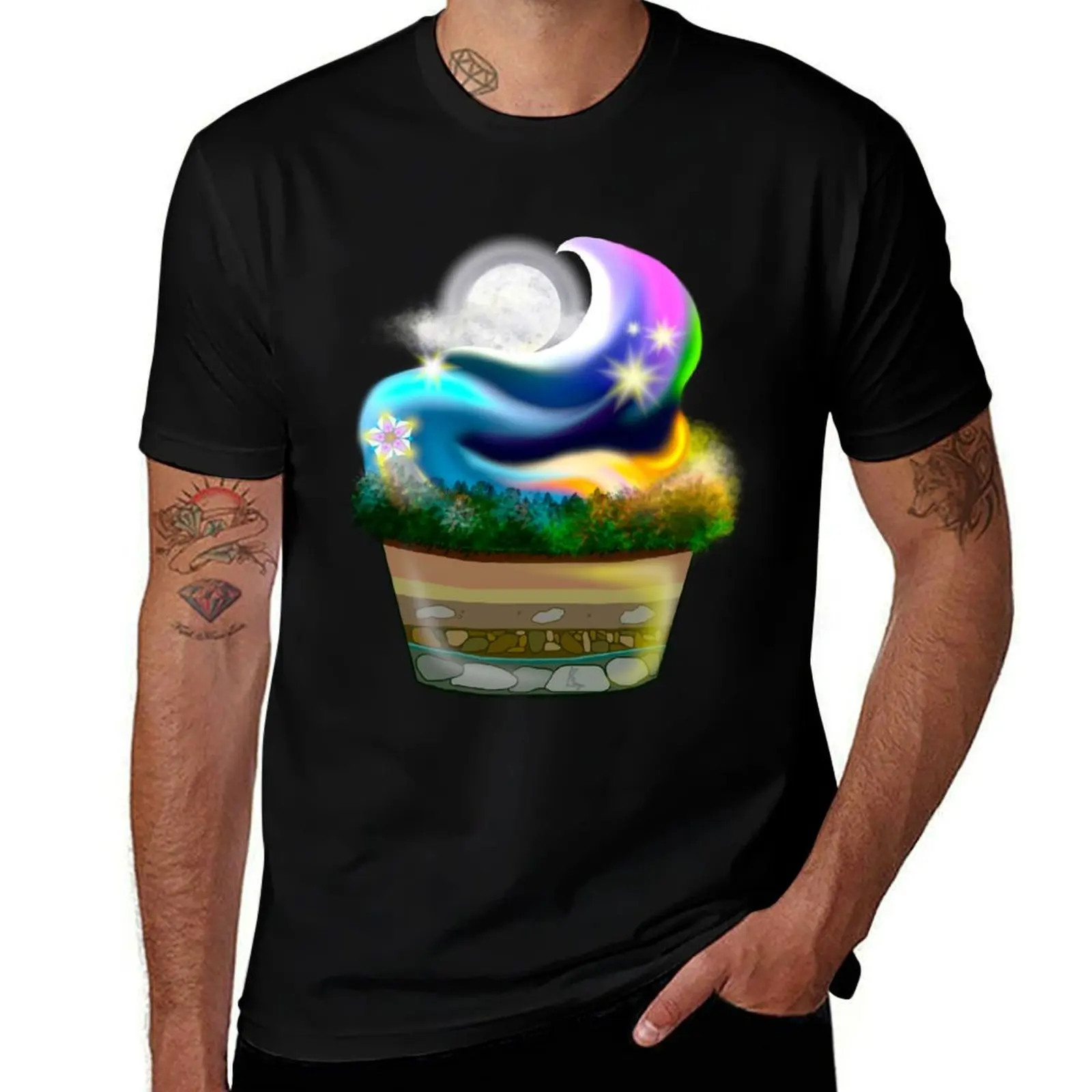 

Cupcake Planet T-Shirt t shirt for man 100 percent cotton t shirt man cotton anime t shirts for man T-shirt