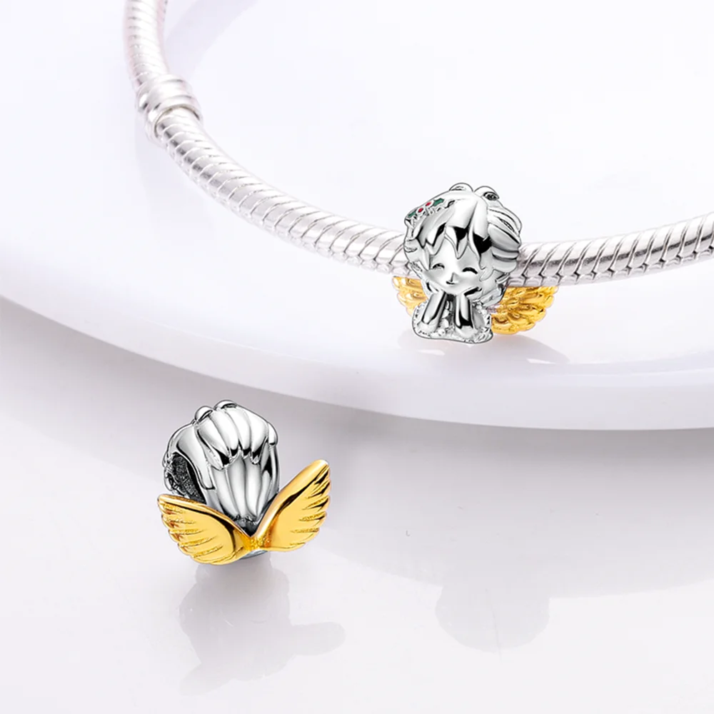 

Love Stars Angel Charms Angel Baby Angel Wings Beads Pendants 925 Silver Fit Original Diy Bracelet for Women Jewelry Making