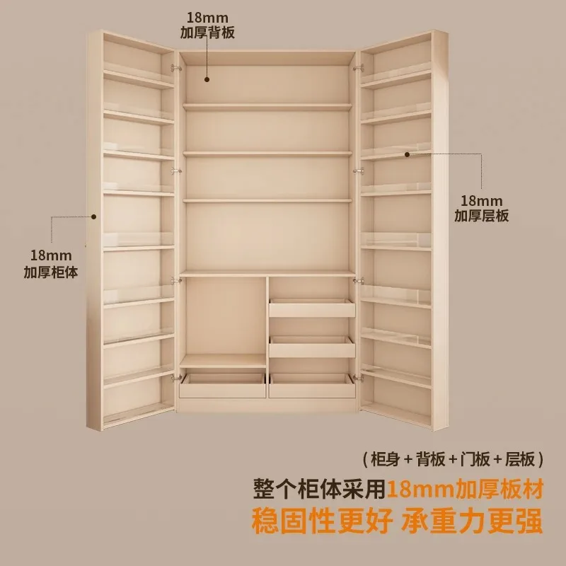 

Snack storage, side cabinets, integrated household living room cabinets against the wall, storage