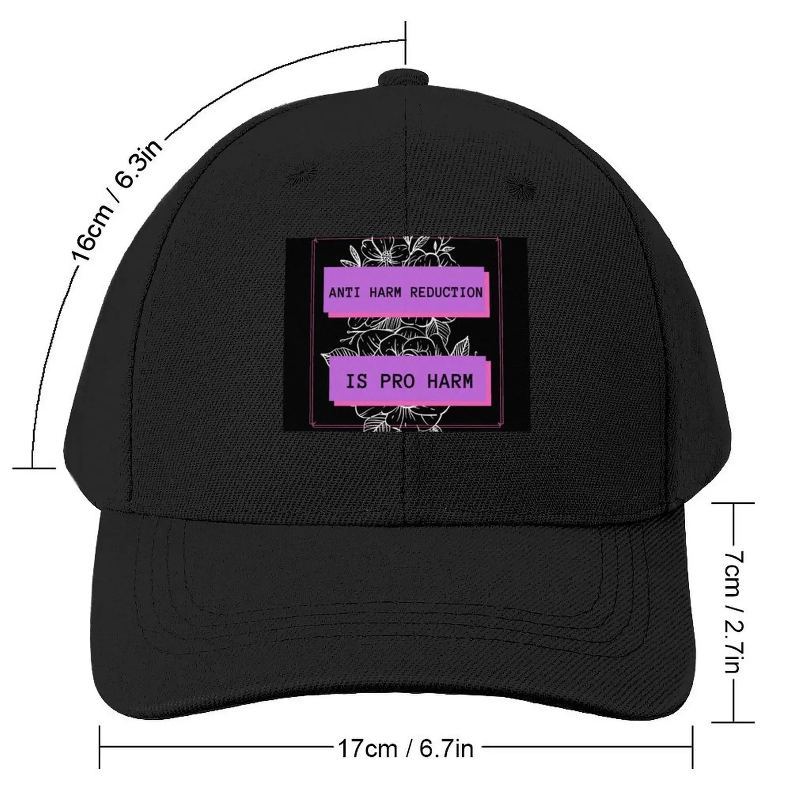 Anti Harm Reduction is Pro Harm Baseball Cap foam party Hat Dropshipping Hat Baseball Cap Fishing cap Men Golf Wear Women's