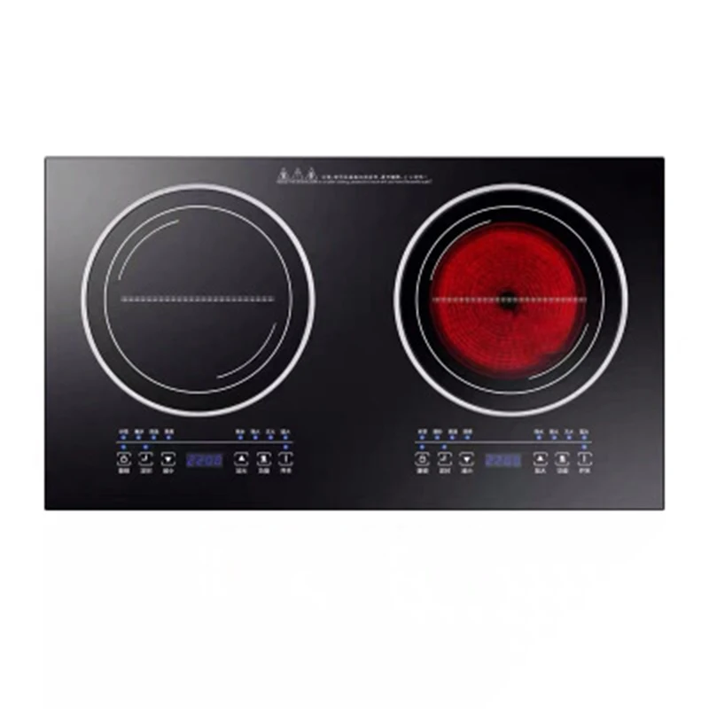 2025 Version Induction Hob Cooker Double-burner Electric Cooktop Radiant Cooker Desk Type/Embedded 75mm