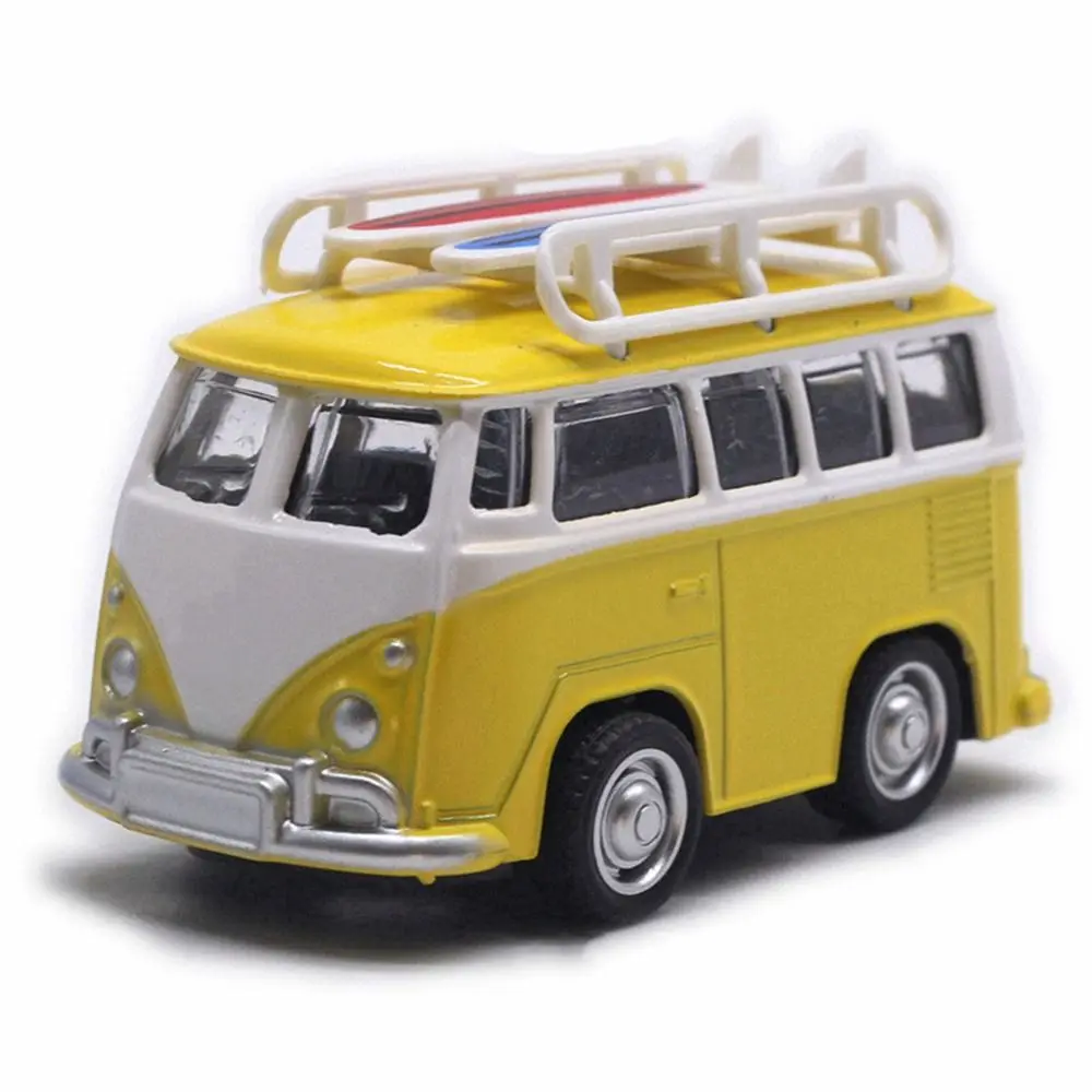 Vintage Diecasts Reisebus Modell Klassische Busse Pädagogische Automodelle Spielzeug Legierung Metall Zurückziehen Auto Auto Dekor