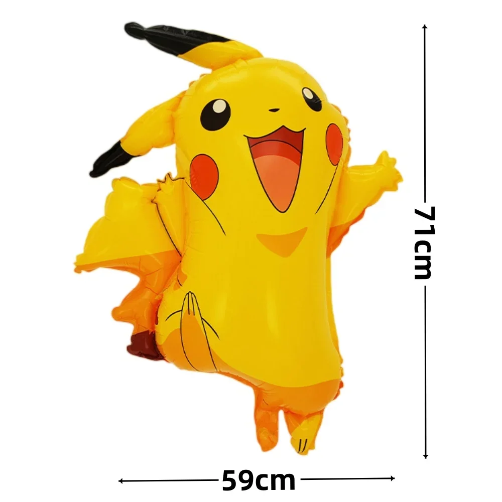 5/1Pcs Jumping Pikachu Aluminum Foil Balloons 1st Kids Cartoon Theme Birthday Party Decorations Baby Shower Globos Gifts