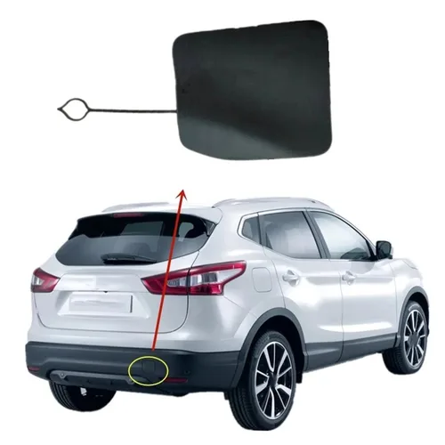 Reemplazo directo para Nissan Qashqai J11 2015-2018 85071-DF30A gancho de remolque para parachoques trasero cubierta de ojo embellecedor tapa de cubierta de remolque