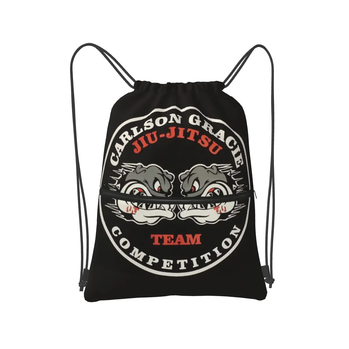 

Carlson Gracie Jiu Jitsu Team Backpacks Portable Drawstring Bags Sports Bag Book Bags for Man Woman Students
