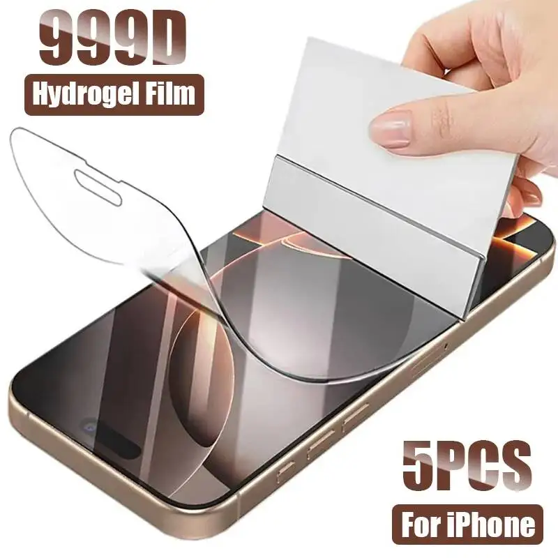

Full Cover Hydrogel 16 Screen Protector For Iphone 15 14 13 Pro Max 12 Mini X Xr Xs 7 8 Plus Soft Film