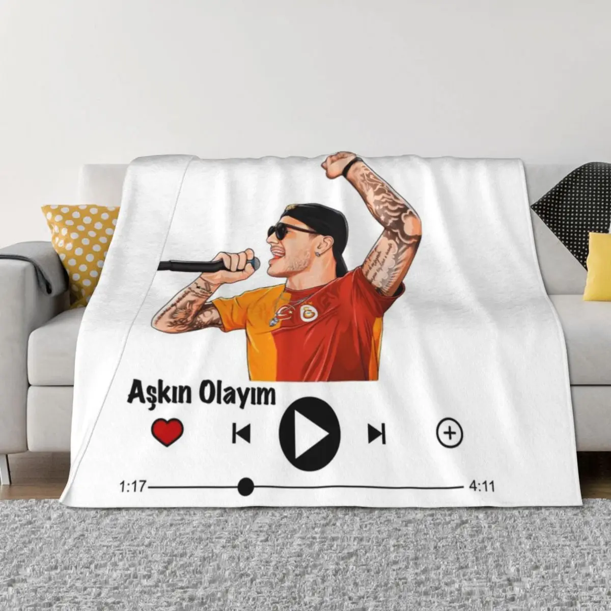 Мауро Айкарди a?k?n Софиягр музыкальный плеер Плед Постельное белье Одеяла для кровати Волосатые свободные одеяла