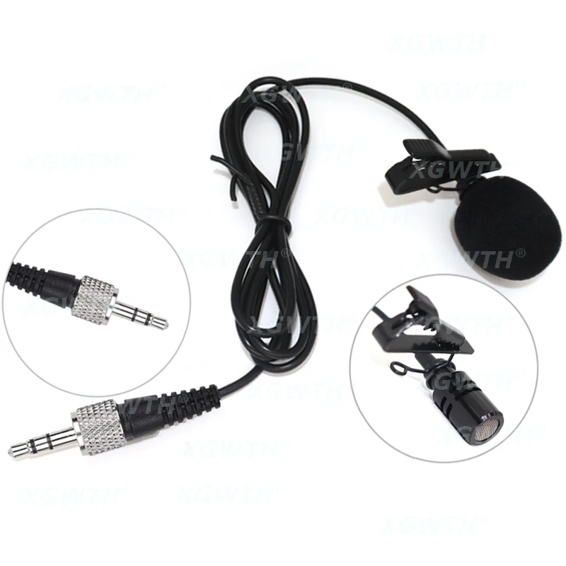 Lavalier Microphone Omnidirectional Electret Condenser Lapel Mic for Shure Sennheiser AKG MiPro Samson 4Pin 3Pin TA4F 3.5mm Lock