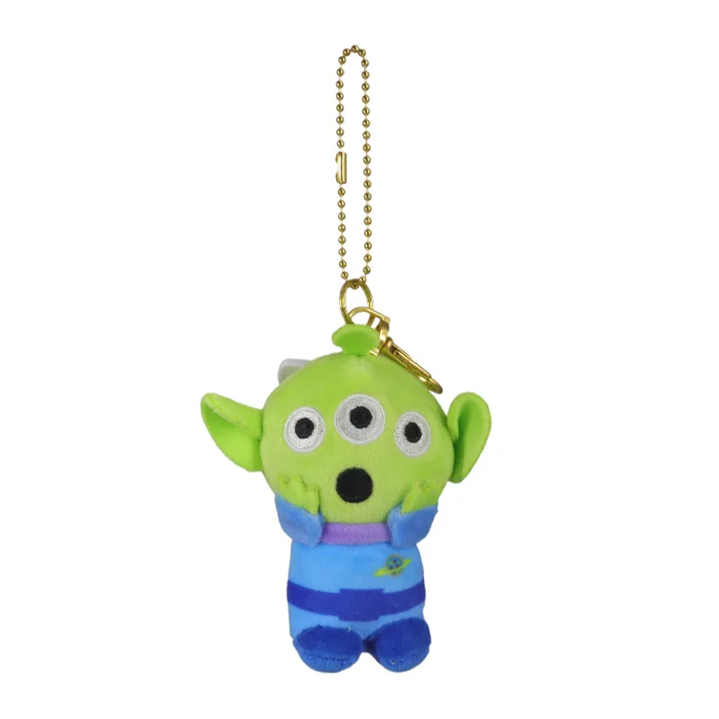 Disney Sanrio Buzz Lightyear Alien Cute Cartoon Toy Story Plush Doll Backpack Pendant Keychain Boys and Girls Peripheral Gifts