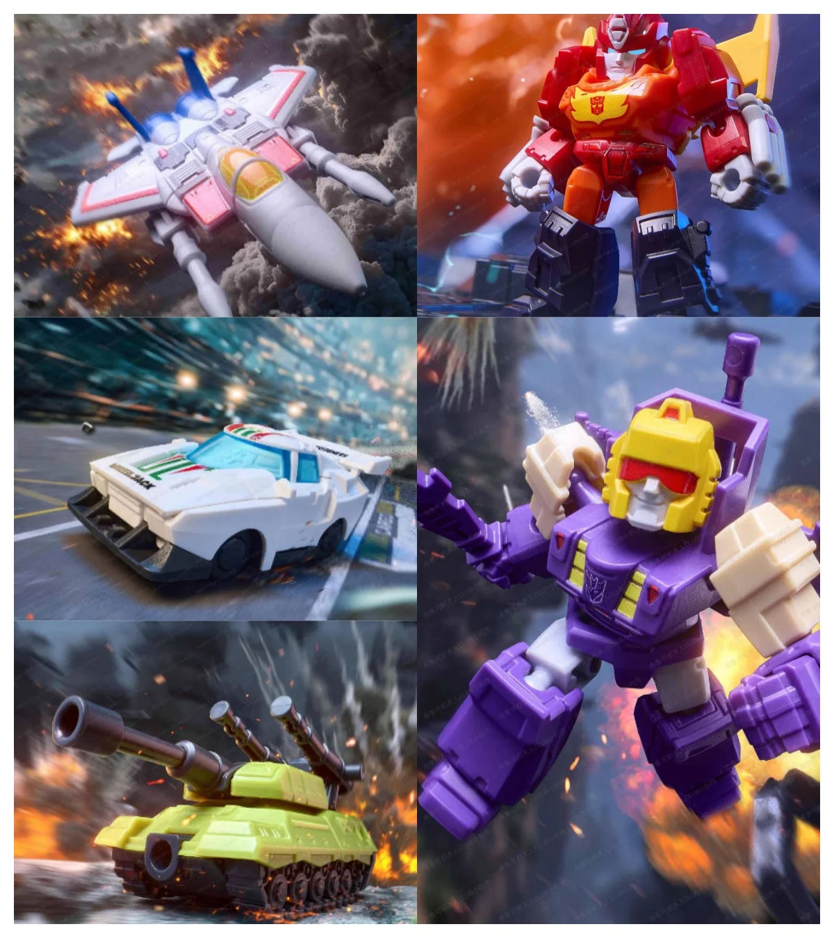 

New Blokees Transformation Defender Version 4 Blind Box Rodimus Prime Hot Rod Grimlock Dinobots Blitzwing Action Figures Gifts
