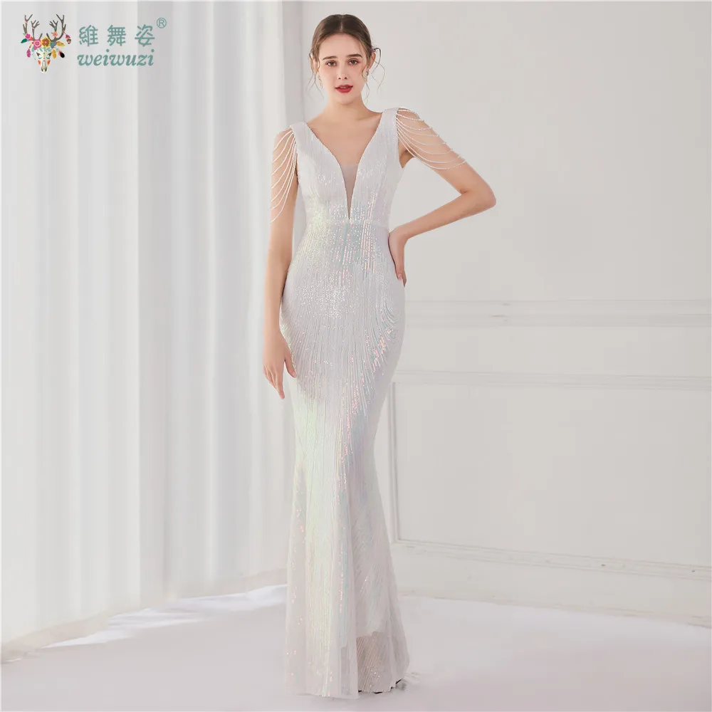 Vestidos de Noche sexis con espalda descubierta y lentejuelas para mujer, vestido elegante de cola de pez para fiesta de cumpleaños y boda, vestidos largos ajustados de lujo para graduación