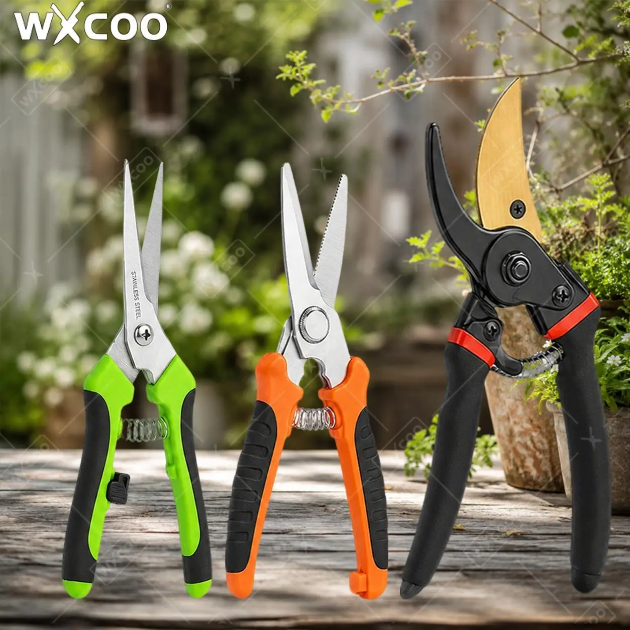 Multipurpose Stainless Steel Gardening Scissors And Branch Cutter Pruning Shears Suitable For Pruning Fruit Trees Roses Flowers
