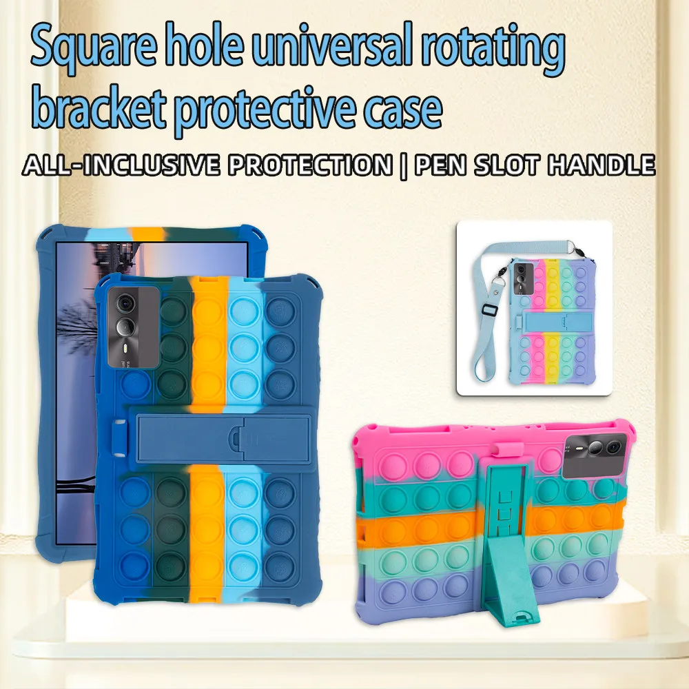 Soft Bubble Kids Case For Infinix Xpad 11 inch 2024 Shockproof Tablet Kickstand Stand Cover