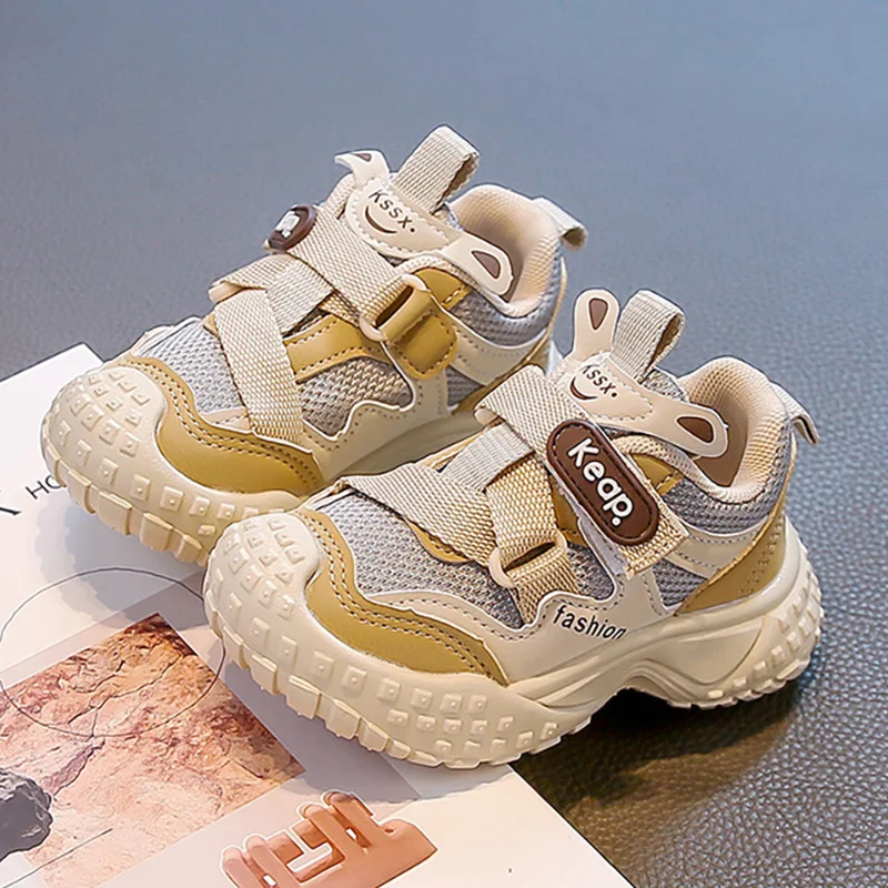 

Autumn Sport Shoes For Children Mesh Breathable Kid's Sneakers Ergonomics Soft-soled Boy's Girl's Outdoor Running Shoes