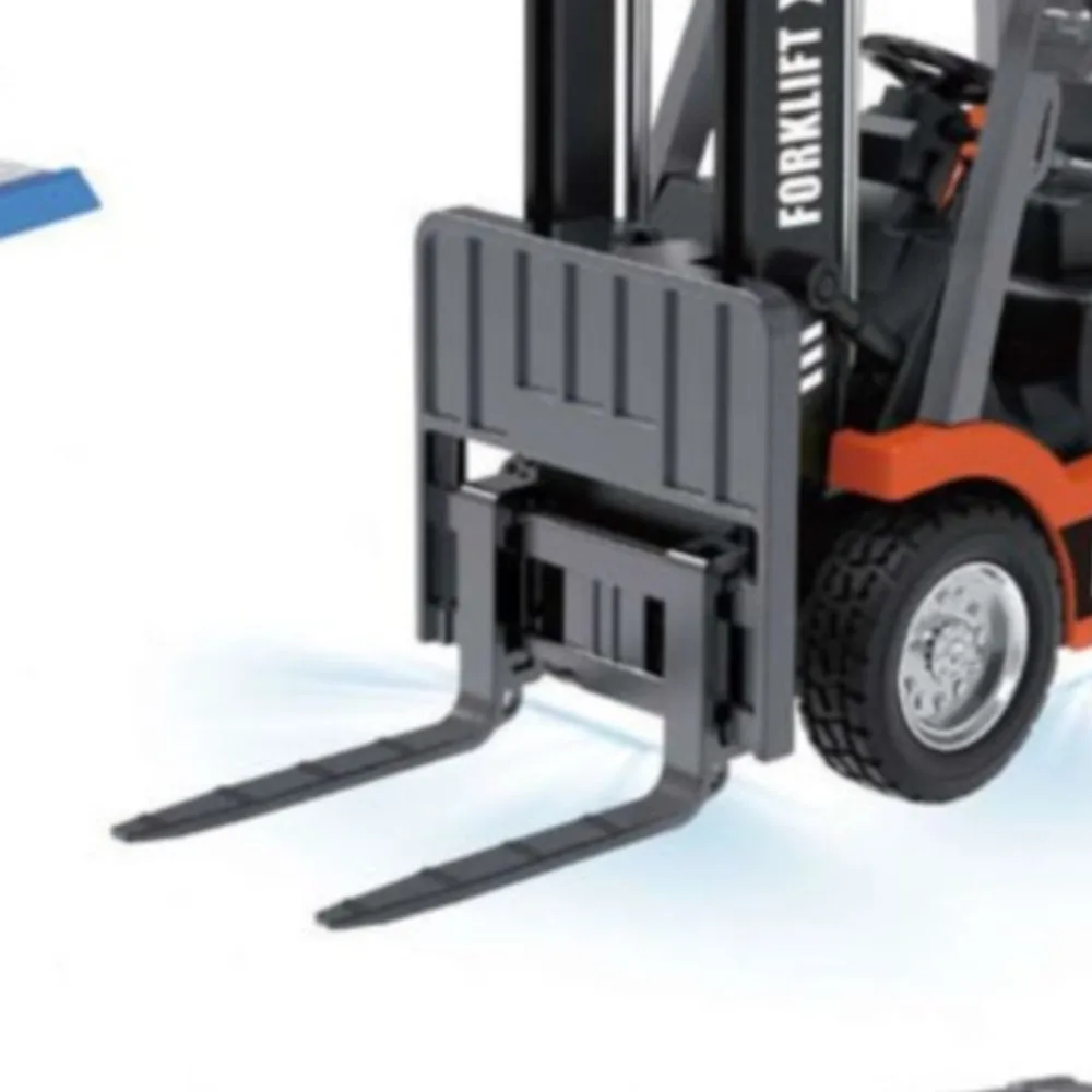 

1/64 2,4 ГГц вилочный погрузчик с дистанционным управлением, полусплав, радиоуправляемый автомобиль, световой звуковой эффект с мини-прицепом, настольная модель автомобиля, коллекция подарок