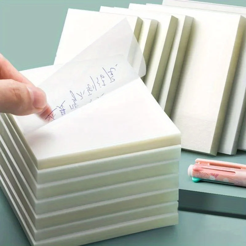 Creative Transparent Post-it Note Student Note Sticker Removable Simple Note Paper Note Sticker N Times Sticky Note
