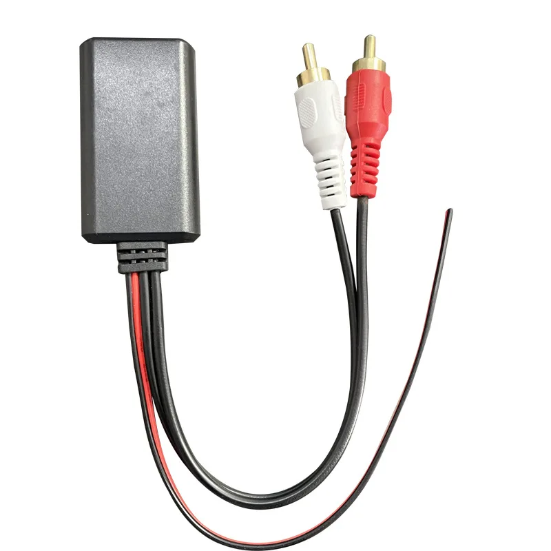 Car Bluetooth Car Music Cable Universal 2RCA Lotus Male, Bluetooth RCA Audio Cable AUX Audio Cable