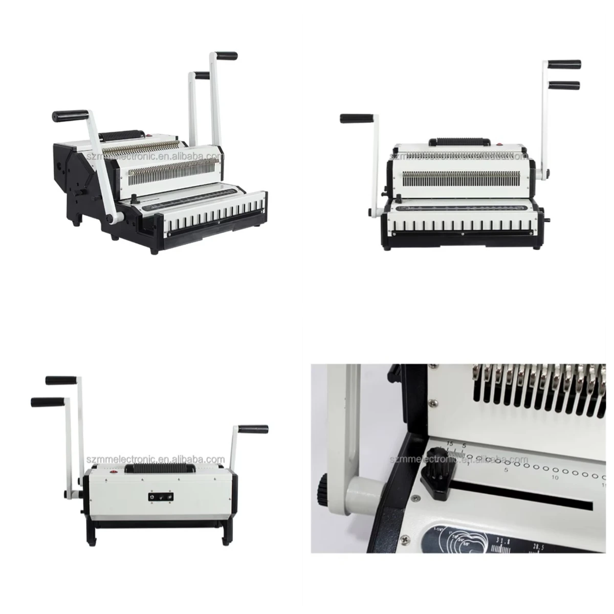 WJW 3in1High Quality Multi-function Wire and Spiral Manual Book Binding Machine