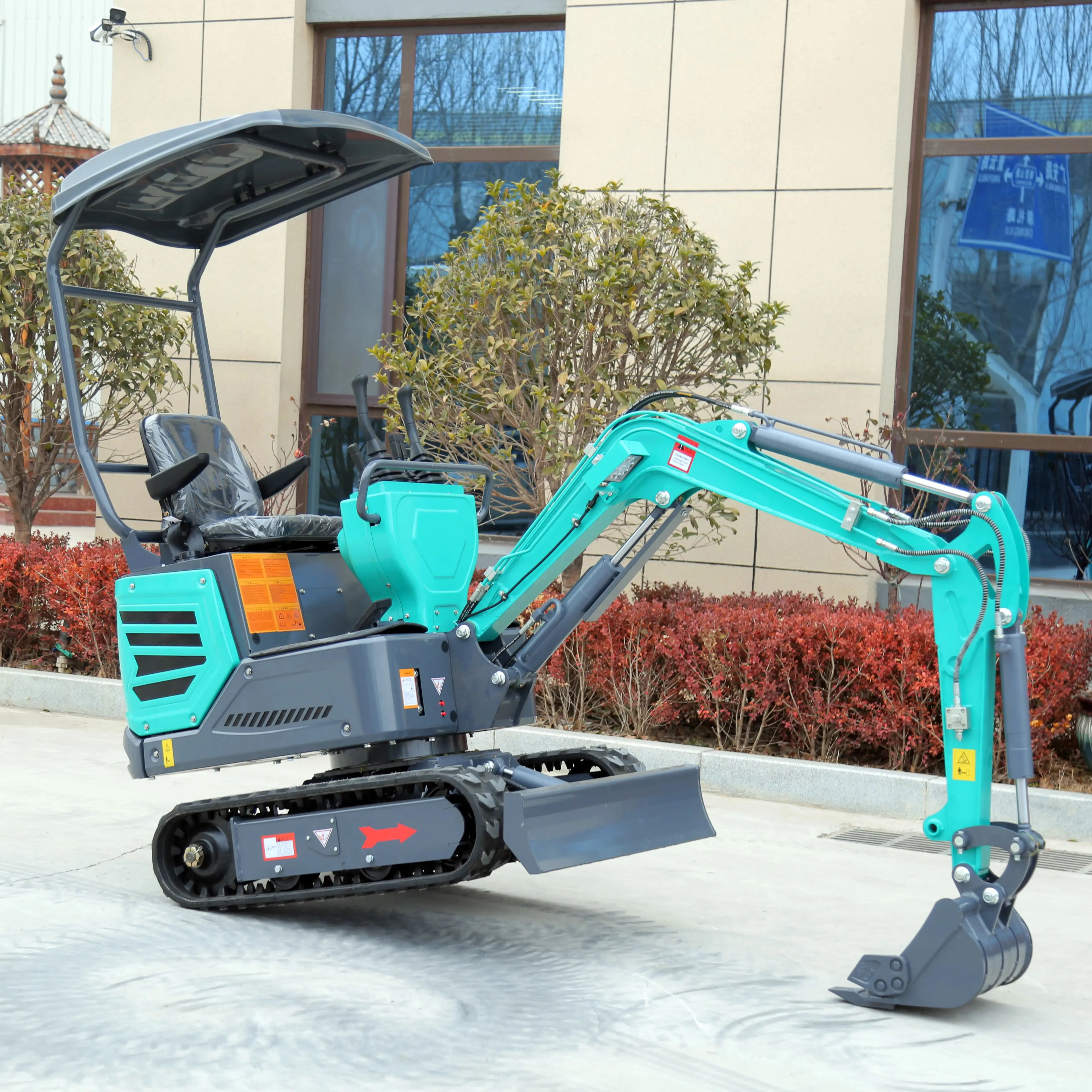 TE12 hydraulic excavators Crawler Excavator Multi-function Digging Machine Orchard Planting Trees Mini Excavator 1 Ton 1200kg
